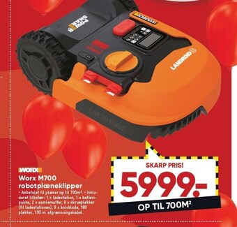 Bilka Worx m700 robotplæneklipper tilbud