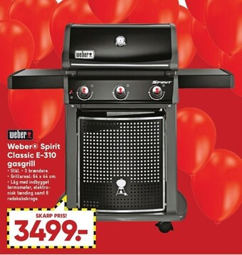 Bilka Weber spirit classic e-310 gasgrill tilbud