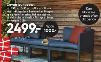 Bilka Cavan loungesæt tilbud