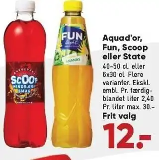 Bilka Aqua d'or, fun, scoop el. state tilbud