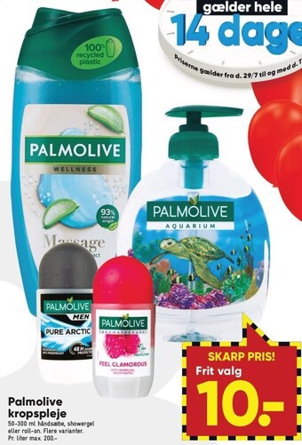 Bilka Palmolive kropspleje tilbud