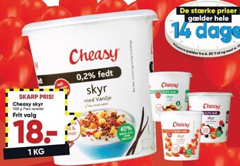 Bilka Cheasy skyr tilbud