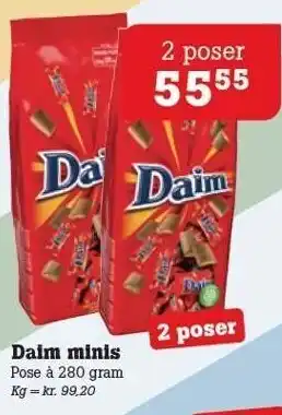 Poetzsch Padborg Daim minis - 2 ps. tilbud