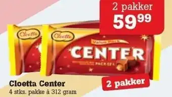 Poetzsch Padborg Cloetta center - 2 pk. tilbud
