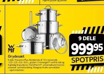 Din Isenkræmmer Grydesæt 9 dele tilbud