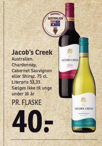 SPAR Jacob´s creek tilbud