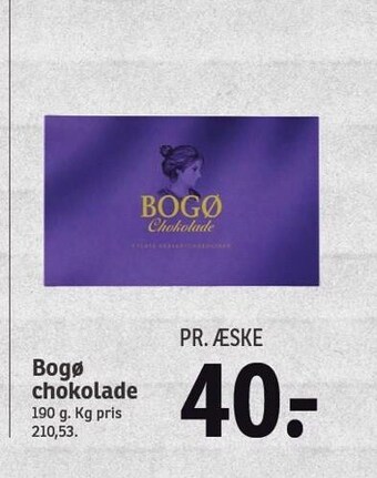 SPAR Bogø chokolade tilbud