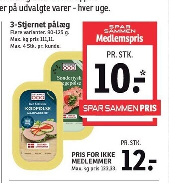 SPAR 3-stjernet pålæg tilbud