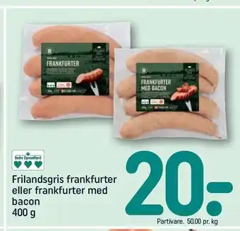 REMA 1000 Frilandsgris frankfurter el. frankfurter med bacon tilbud