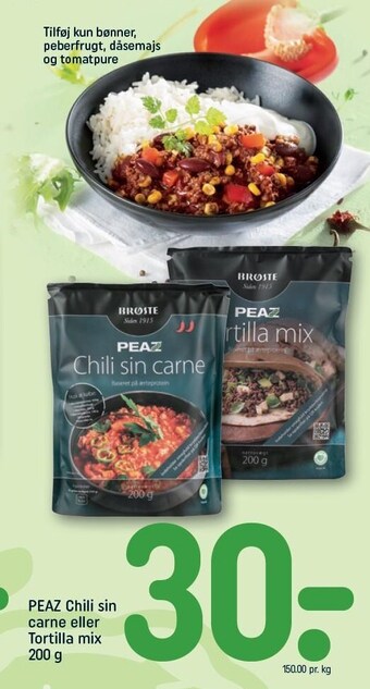 REMA 1000 Peaz chili sin carne el. tortilla mix tilbud
