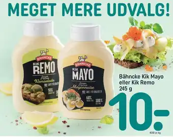 REMA 1000 Bähncke kik mayo el. kik remo tilbud