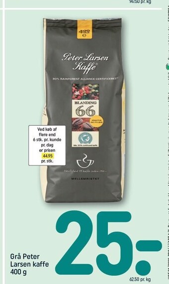 REMA 1000 Grå peter larsen kaffe tilbud