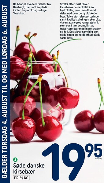 REMA 1000 Søde danske kirsebær tilbud