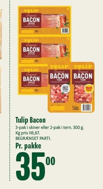 Min Købmand Tulip bacon tilbud