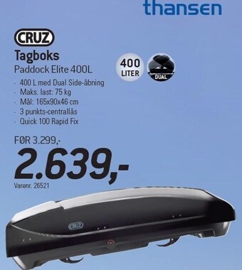 Thansen Tagboks tilbud