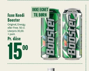 Min Købmand Faxe kondi booster tilbud