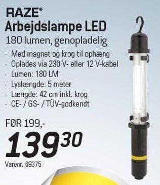 Thansen Arbejdslampe tilbud