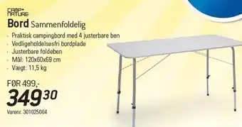 Thansen Bord sammenfoldelig tilbud