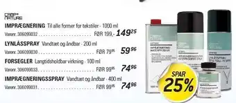 Thansen Imprægnering, lynlåsspray, forsegler el. imprægneringsspray tilbud