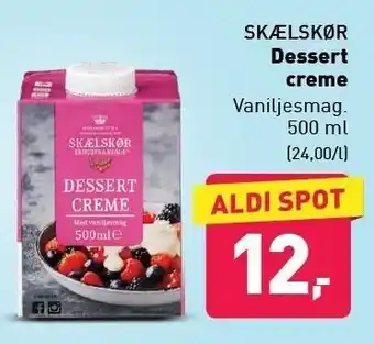 ALDI Skælskør dessert creme tilbud