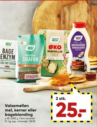 Bilka Valsemøllen mel, kerner eller bageblanding tilbud