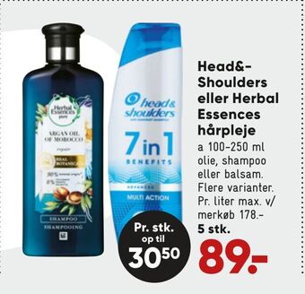 Bilka Head&shoulders eller herbal essences hårpleje tilbud