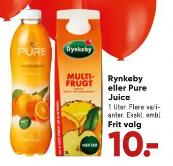 Bilka Rynkeby eller pure juice tilbud