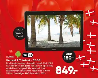 Bilka Huawei 9,6" tablet - 32 gb tilbud