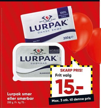 Bilka Lurpak smør eller smørbar tilbud
