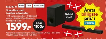Bilka Soundbar med trådløs subwoofer tilbud