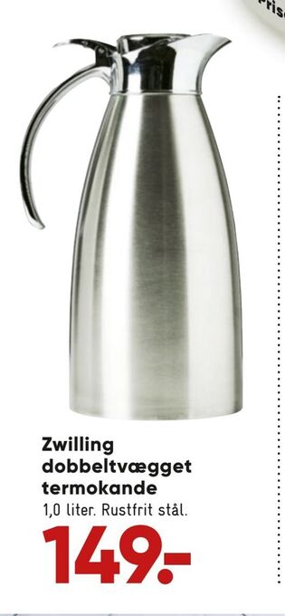 Bilka Zwilling dobbeltvægget termokande tilbud