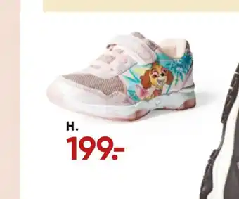 Bilka H. paw patrol sko med lys tilbud