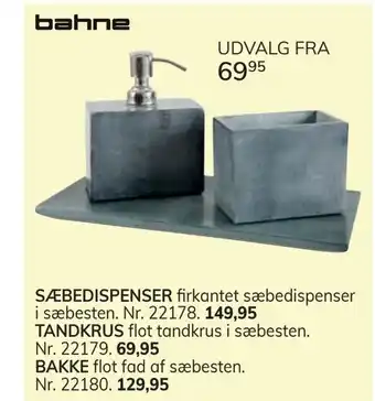 Daells Bolighus Sæbedispenser tandkrus bakke tilbud