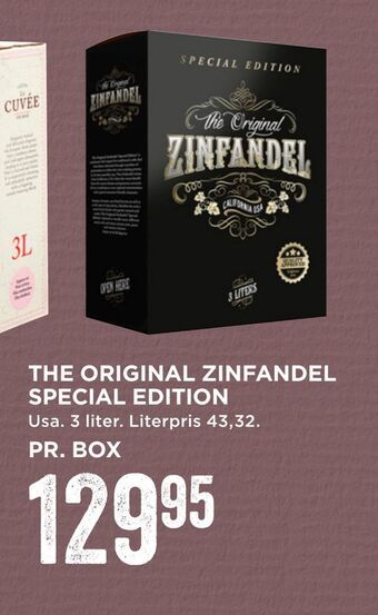 MENY The original zinfandel special edition tilbud