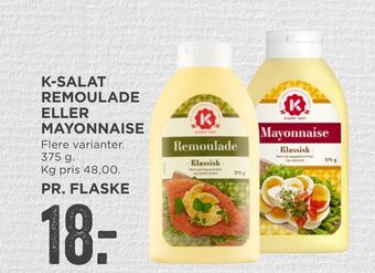 MENY K-salat remoulade eller mayonnaise tilbud