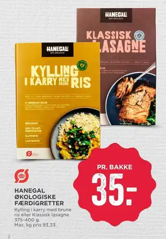 Hanegal økologiske færdigretter