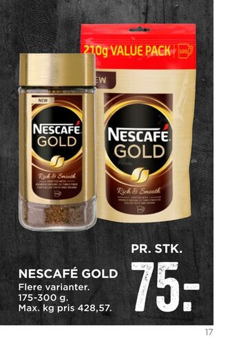 MENY Nescafé gold tilbud