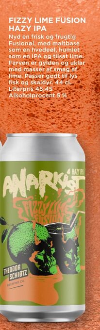Fizzy lime fusion hazy ipa