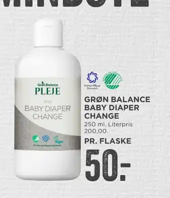 MENY Grøn balance baby diaper change tilbud