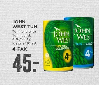 MENY John west tun tilbud