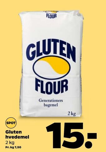 Netto Gluten hvedemel tilbud
