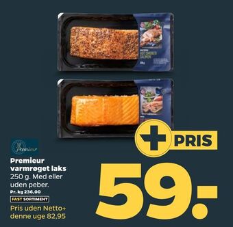 Netto Premieur varmrøget laks tilbud