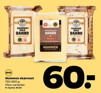 Netto Mammen skæreost tilbud
