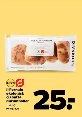 Netto Il fornaio økologisk ciabatta durumboller tilbud