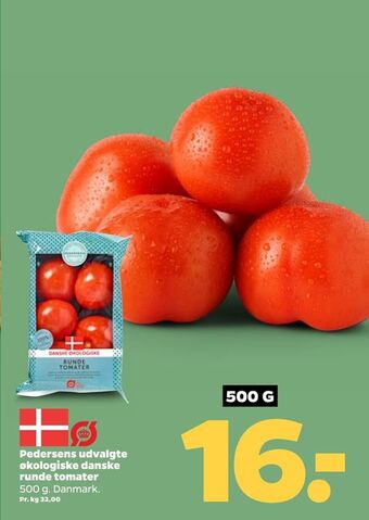 Netto Pedersens udvalgte økologiske danske runde tomater tilbud
