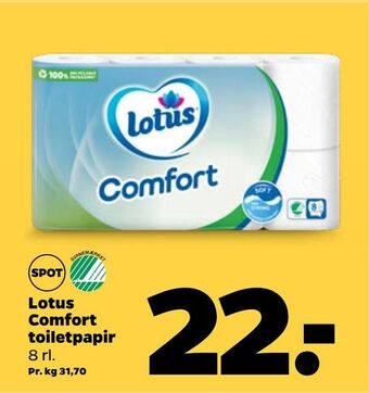 Netto Lotus comfort toiletpapir tilbud