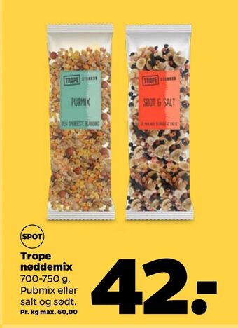 Netto Trope nøddemix tilbud
