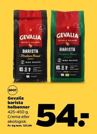 Netto Gevalia barista helbønner tilbud
