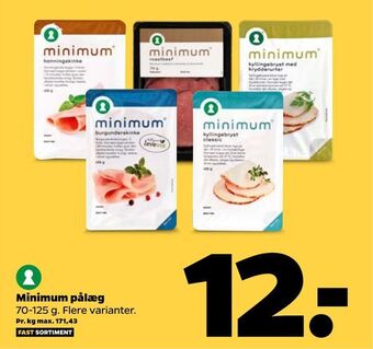 Minimum pålæg