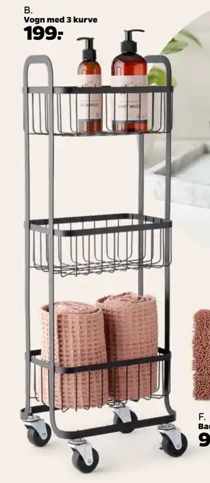 Netto Vogn med 3 kurve tilbud
